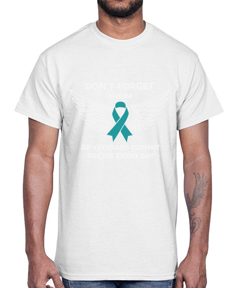 22 Veterans Dont forget the 28#- PTSD- Cotton Tee