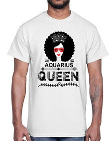 Aquarius queen 75#- aquarius- Cotton Tee