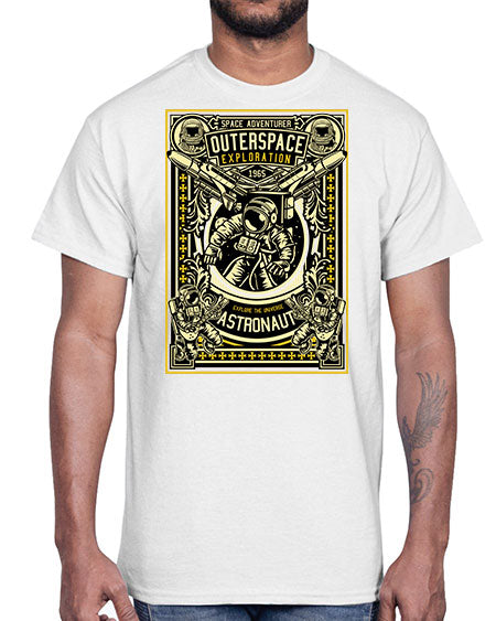 Astronaut Outerspace Exploration 36#- space- Cotton Tee