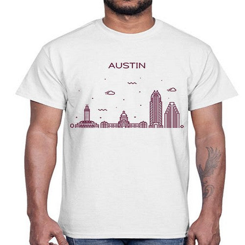 AustinTX 380#- cities- Cotton Tee