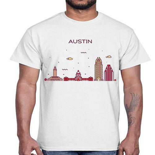 AustinTX 382#- cities- Cotton Tee