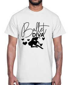 Ballet diva 68#- ballet- Cotton Tee