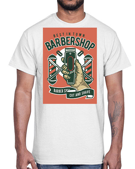 Barbershop590#- barber- Cotton Tee