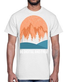 Be Digital and Free 27#- internet- Cotton Tee