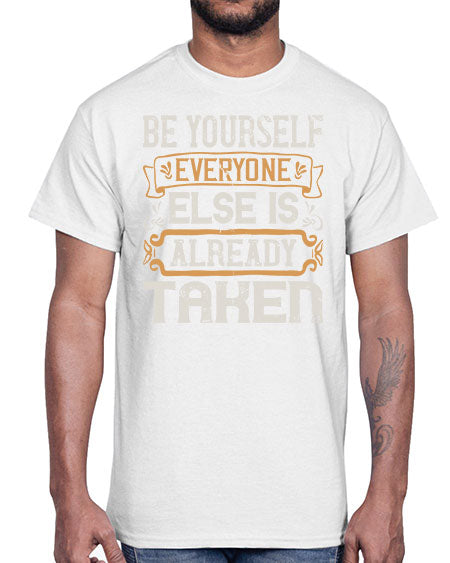 Be yourself everyone else is already taken Style 94#- pig- Cotton Tee