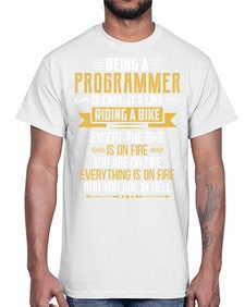 Being a Programmer 3#- computer- Cotton Tee