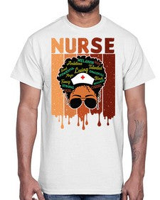 Black Nurse African Melanin Juneteenth 22#- black juneteenth- Cotton Tee