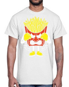 Boxing fries 24#- cartoon food- Cotton Tee