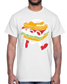 Burger 1#- cartoon food- Cotton Tee