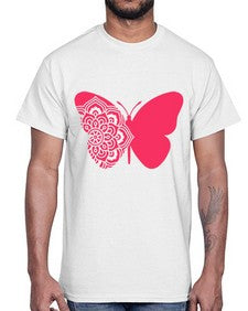 ButterflyMandala 292#- mandala- Cotton Tee