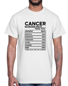 Cancer Nutrition Facts 148#- cancer- Cotton Tee