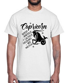 Capricorn 188#- capricorn- Cotton Tee