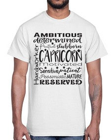Capricorn 566#- capricorn- Cotton Tee