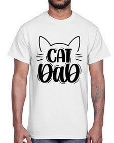 Cat Dad Style 81#- cats- Cotton Tee