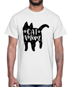Cat Mom Style 86#- cats- Cotton Tee