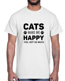 Cats Make Me Style 40#- cats- Cotton Tee
