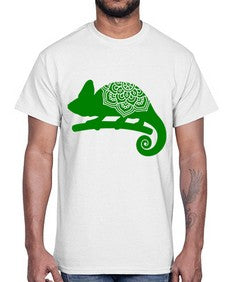 ChameleonMandala 326#- mandala- Cotton Tee