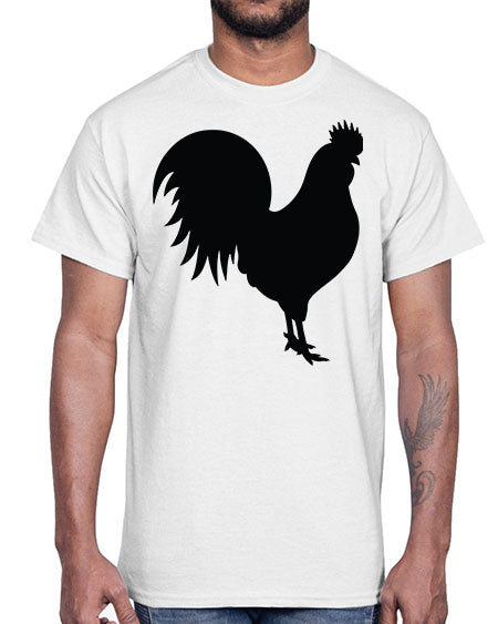 Chicken Silhouette 1#- chicken- Cotton Tee