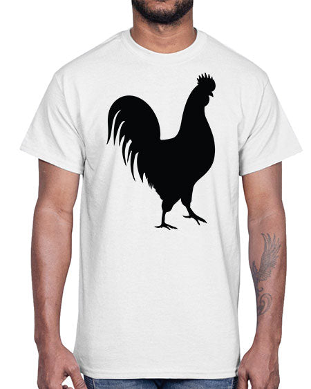 Chicken Silhouette 2#- chicken- Cotton Tee