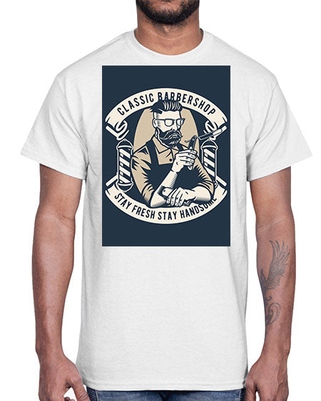Classic Barber Shop657#- barber- Cotton Tee