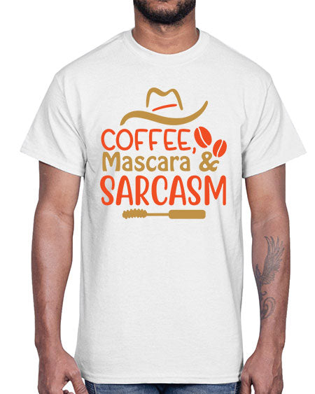 Coffee Mascara Sarcasm 21#-  fashion- Cotton Tee