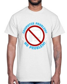 Computer problem no problem 8#- computer- Cotton Tee