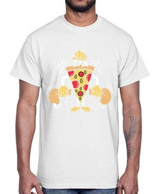 Criminal pizza 77#- cartoon food- Cotton Tee