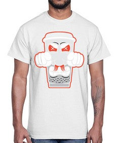 Cup power 78#- cartoon food- Cotton Tee