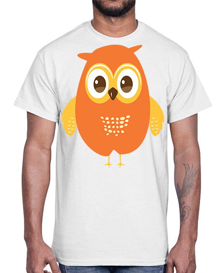 Cute Owl A TurtleRabbit 2#- owl- Cotton Tee