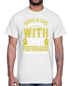 Dance is like wine it matures with every performance 9#- dance2- Cotton Tee