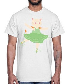 Dancing cat ballerina for ballet ballet 112#- ballet- Cotton Tee