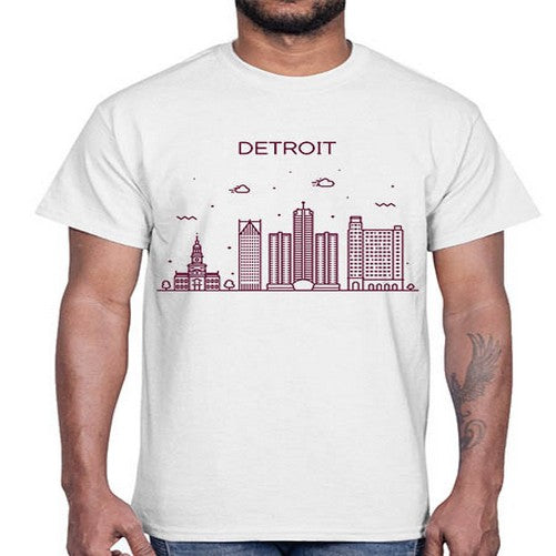 DetroitMI 663#- cities- Cotton Tee