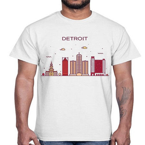 DetroitMI 665#- cities- Cotton Tee
