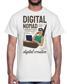 Digital Nomad Digital Creation 22#- internet- Cotton Tee