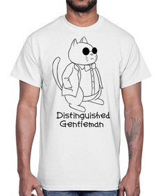 Distinguished Gentleman- cats- Cotton Tee