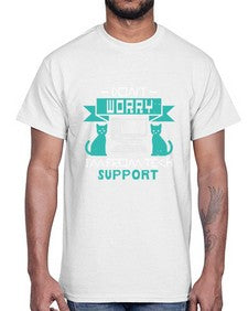 Dont worry im from tech support 50#- computer- Cotton Tee