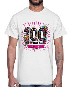 Easy one hundred Days of School 44#- one hundred days- Cotton Tee