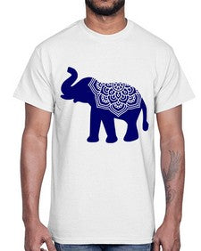 ElephantMandala 414#- mandala- Cotton Tee