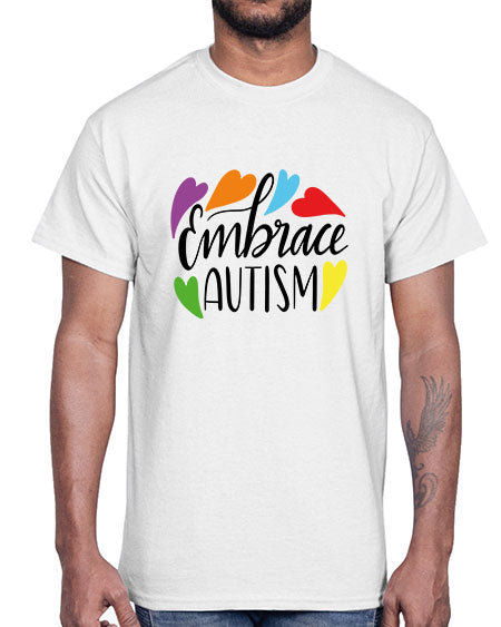 Embrace autism 485#- autism- Cotton Tee