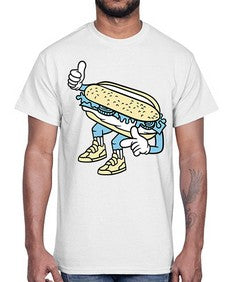 Enjoy bite me 119#- cartoon food- Cotton Tee