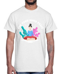 For Your Inner Peace 222#- yoga- Cotton Tee