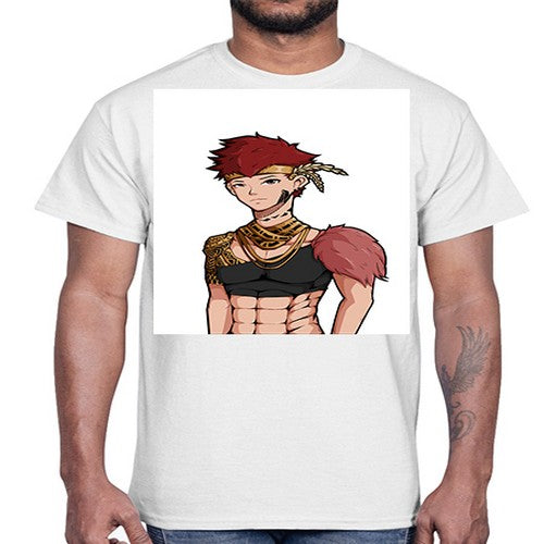 Forest tribal boy 67#- anime- Cotton Tee