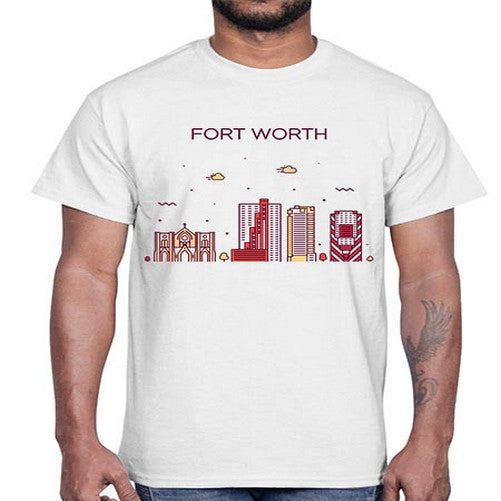 FortWorth 740#- cities- Cotton Tee