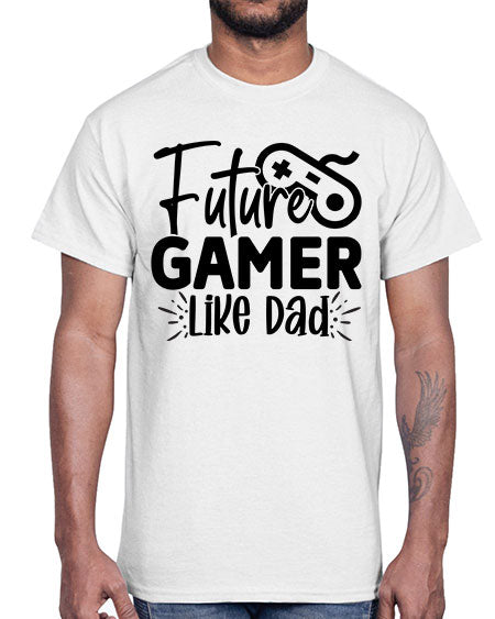 Future Gamer Like Dad 312#- kids- Cotton Tee