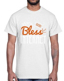 God bless internet 77#- internet- Cotton Tee
