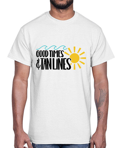 Good Times Tan Lines Style 43#- summer- Cotton Tee
