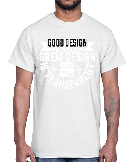 Good design is obvious Great design is transparent Style 170#- architect- Cotton Tee
