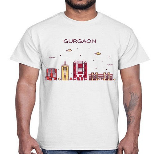Gurgaon 799#- cities- Cotton Tee