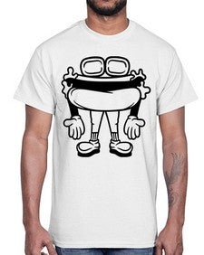Handsome hotdog 135#- cartoon food- Cotton Tee