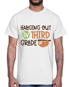 Hanging Out in Third 236#- third grade- Cotton Tee
